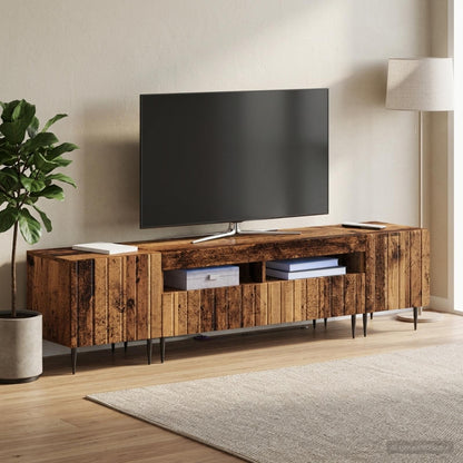 vidaXL 3 Piece LED TV Cabinet ZWOLLE Engineered Wood