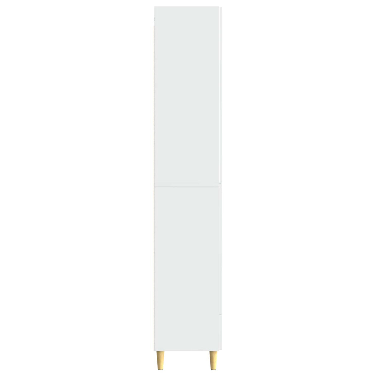Cabinet Set 2 pcs Engineered Wood High gloss white