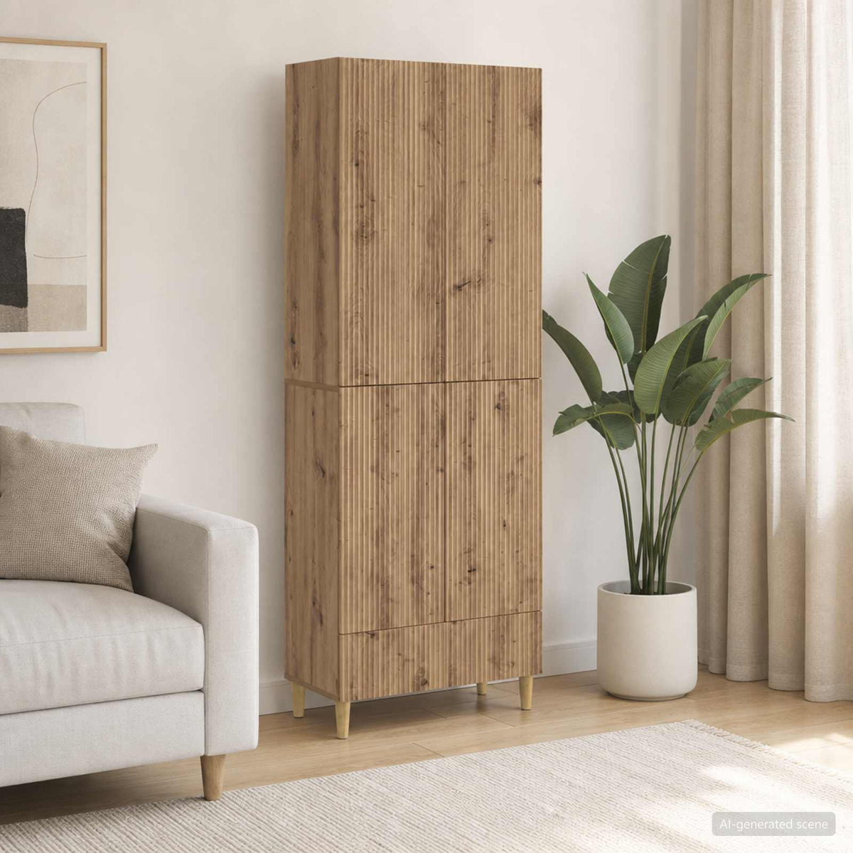 vidaXL Cabinet Set 2 pcs Engineered Wood