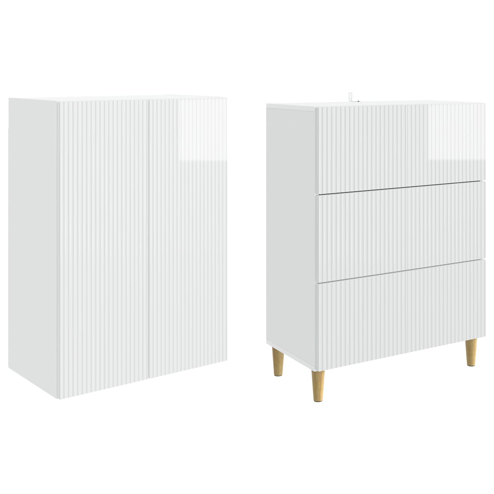 vidaXL Cabinet Set 2 pcs Engineered Wood 4