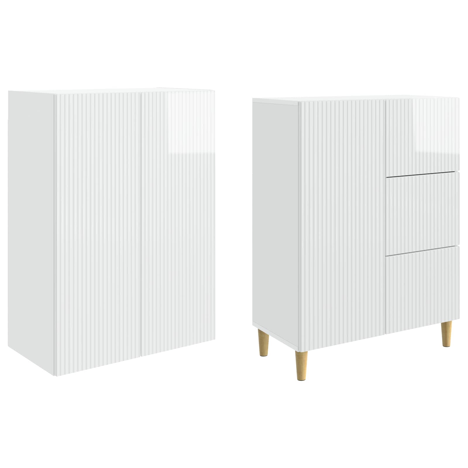 vidaXL Cabinet Set 2 pcs Engineered Wood 4