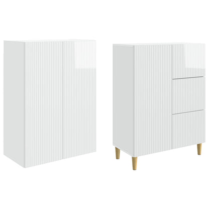 vidaXL Cabinet Set 2 pcs Engineered Wood 4