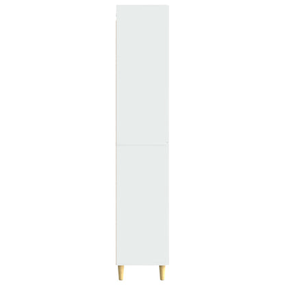 vidaXL Cabinet Set 2 pcs High Gloss White Engineered Wood 6