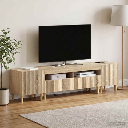 vidaXL 3 Piece LED TV Cabinet ARNHEM 3 pcs Engineered Wood