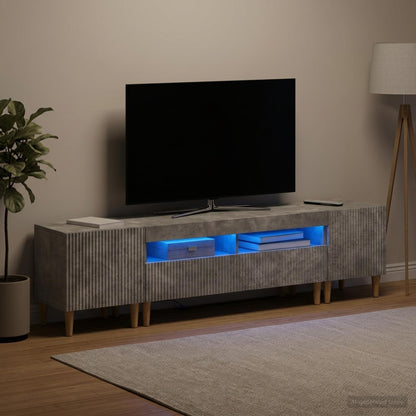 vidaXL 3 Piece LED TV Cabinet ARNHEM 3 pcs Engineered Wood