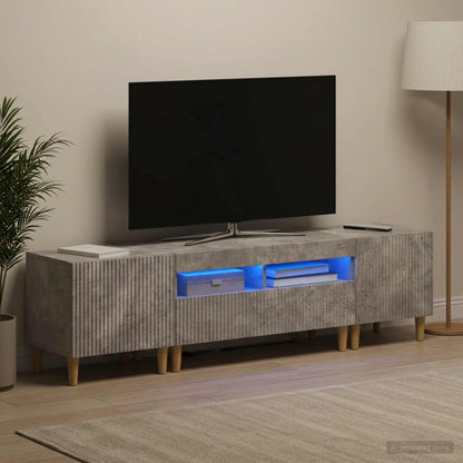 vidaXL 3 Piece LED TV Cabinet ARNHEM 3 pcs Engineered Wood