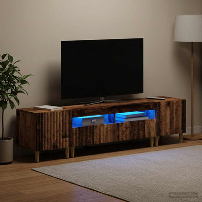 vidaXL 3 Piece LED TV Cabinet ARNHEM 3 pcs Engineered Wood