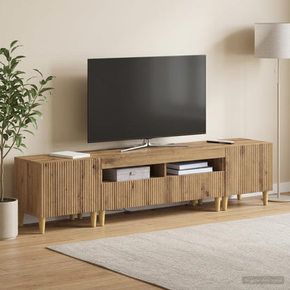 vidaXL 3 Piece LED TV Cabinet ARNHEM 3 pcs Engineered Wood