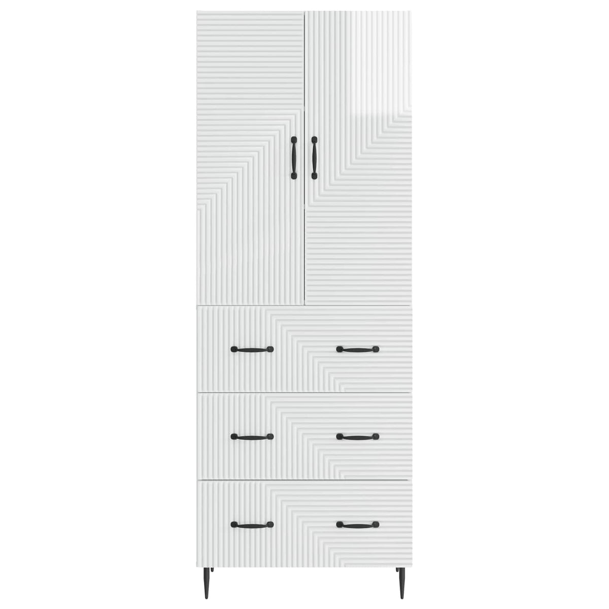 vidaXL Cabinet Set 2 pcs 66 x 34.5 x 90 cm Engineered Wood 5