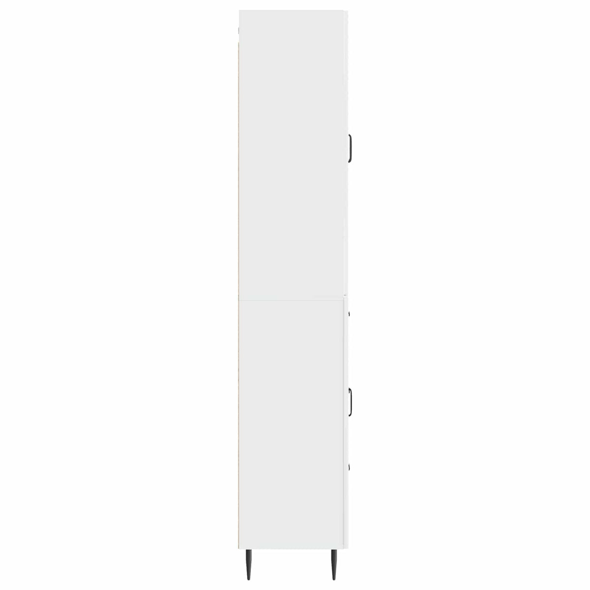 vidaXL Cabinet Set 2 pcs High Gloss White Engineered Wood 6
