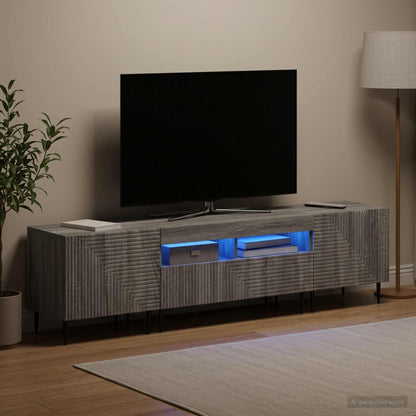 vidaXL 3 Piece LED TV Cabinet Engineered Wood
