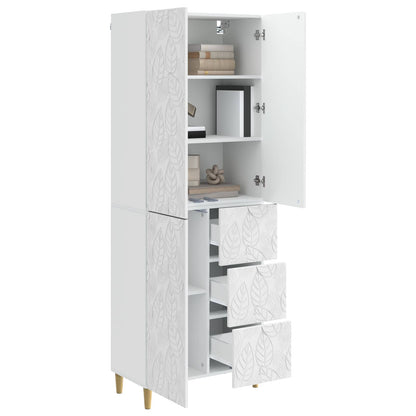 vidaXL Cabinet Set 2 pcs High Gloss White 66 x 34.5 x 90 cm 3