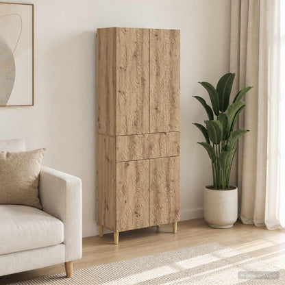 Cabinet Set 2 pcs Engineered Wood Artisan oak