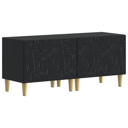 vidaXL 5 Piece LED TV Cabinet Black Engineered Wood 4