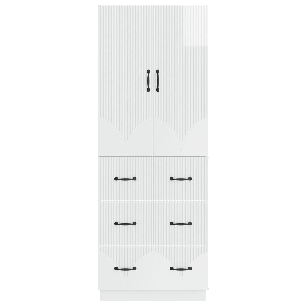 vidaXL Cabinet Set 2 pcs 66 x 34.5 x 87 cm Engineered Wood 5