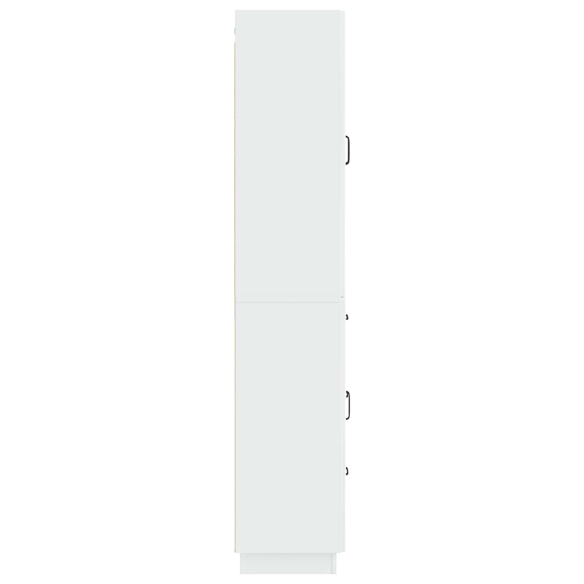 Cabinet Set 2 pcs Engineered Wood High gloss white