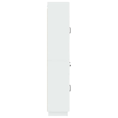 vidaXL Cabinet Set 2 pcs High Gloss White Engineered Wood 6