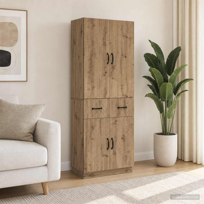 Cabinet Set 2 pcs Engineered Wood Artisan oak