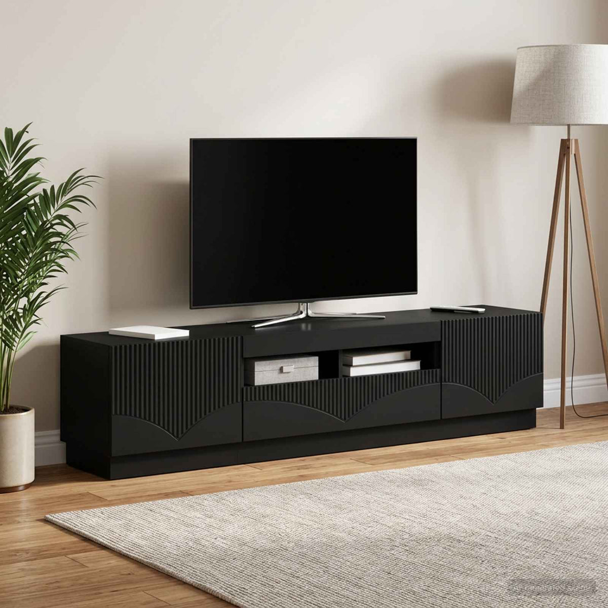 vidaXL LED TV Cabinet HOORN 3 pcs Engineered Wood