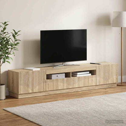 vidaXL LED TV Cabinet HOORN 3 pcs Engineered Wood