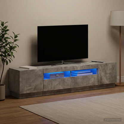 vidaXL LED TV Cabinet HOORN 3 pcs Engineered Wood