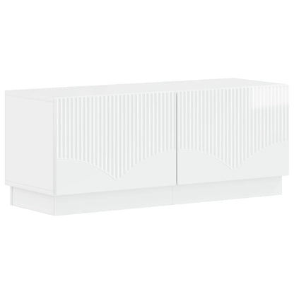 vidaXL 5 Piece LED TV Cabinet High Gloss White Engineered Wood 4