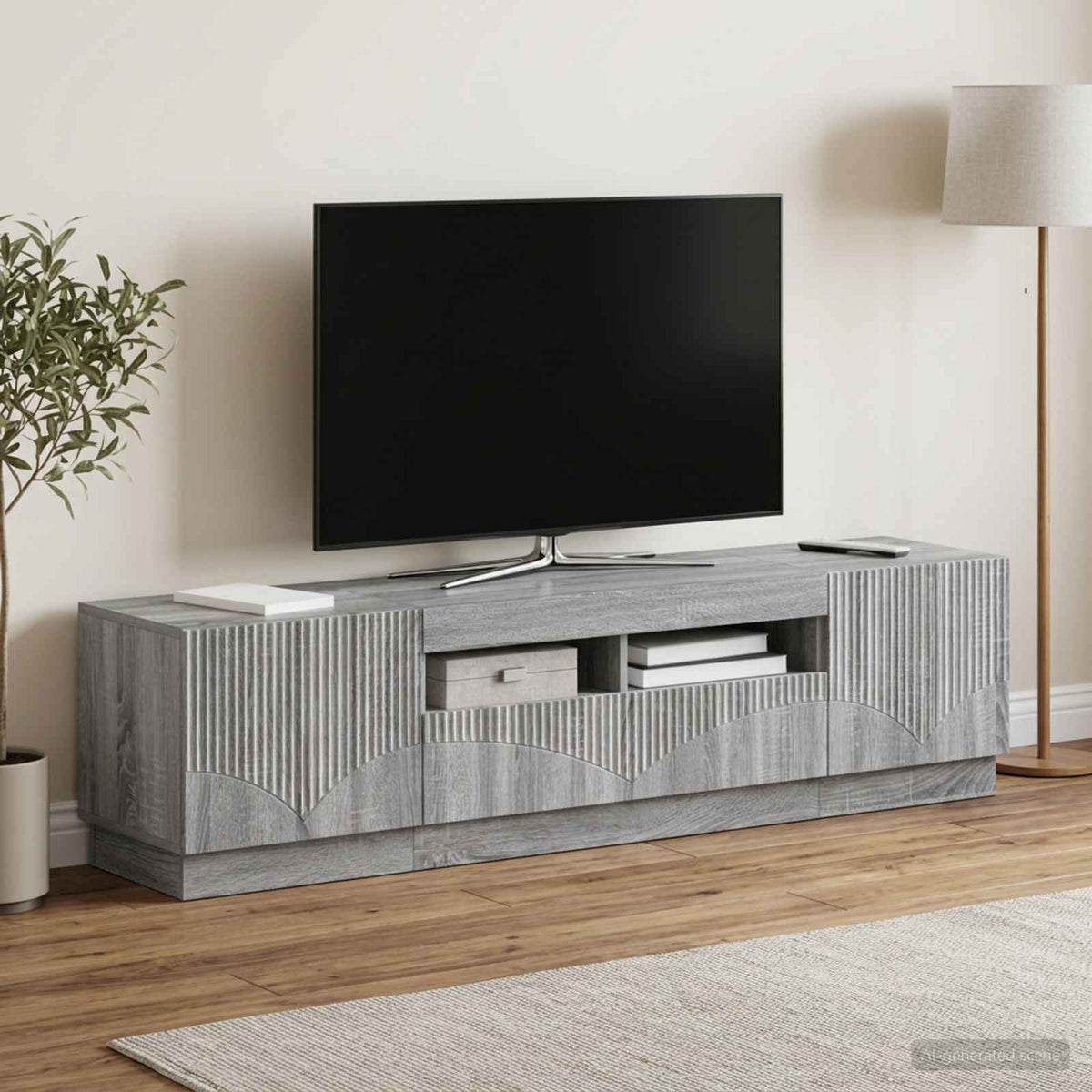 vidaXL LED TV Cabinet HOORN 3 pcs Engineered Wood