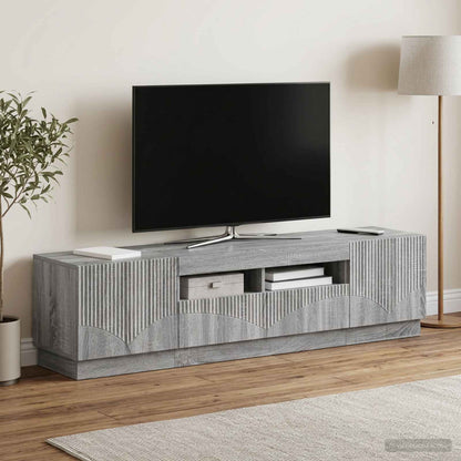 vidaXL LED TV Cabinet HOORN 3 pcs Engineered Wood