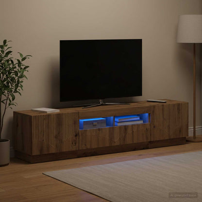 vidaXL LED TV Cabinet HOORN 3 pcs Engineered Wood