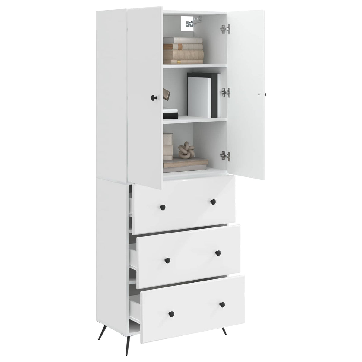vidaXL Cabinet Set 2 pcs 66 x 34.5 x 90 cm Engineered Wood 3