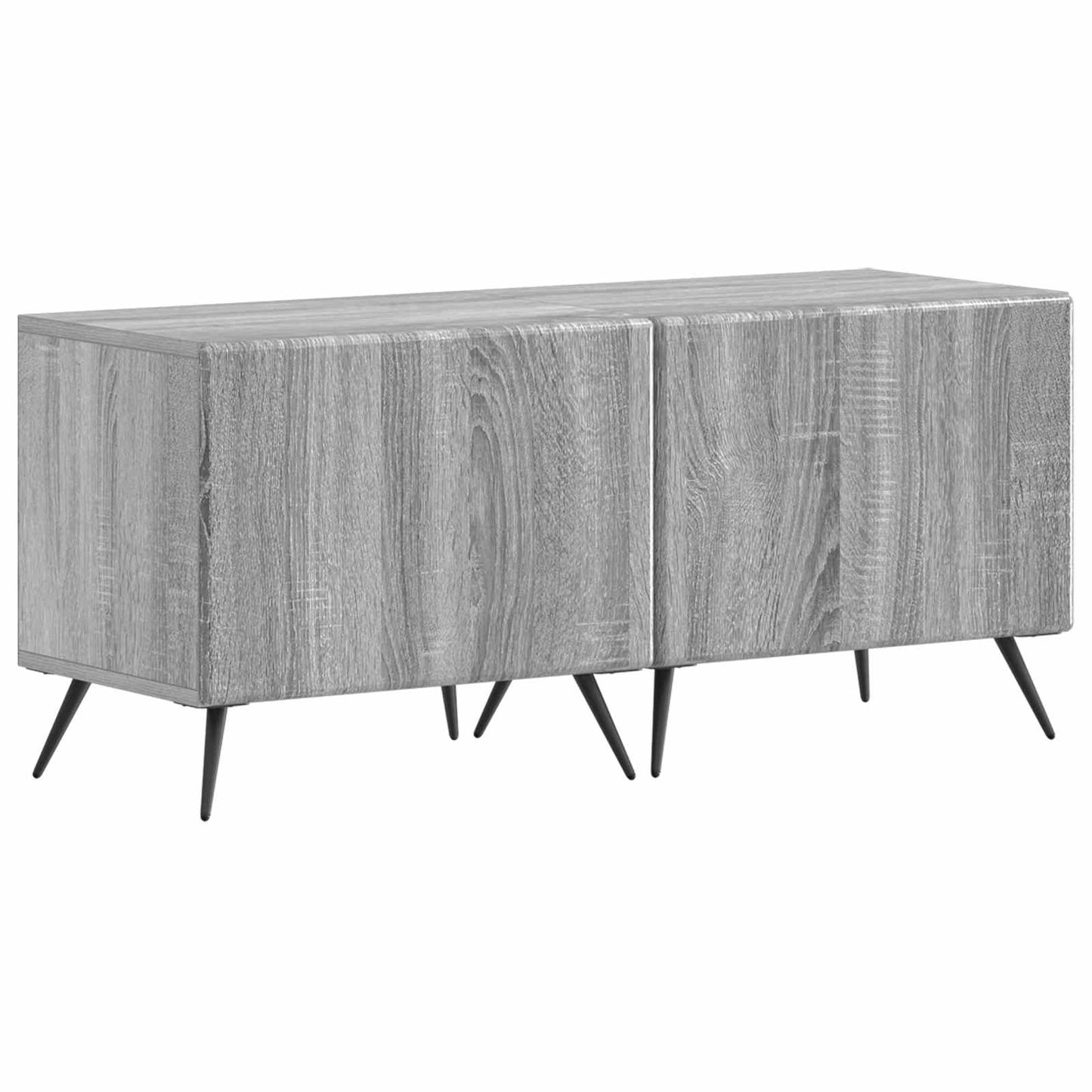 vidaXL 5 Piece LED TV Cabinet Grey Sonoma Engineered Wood 4