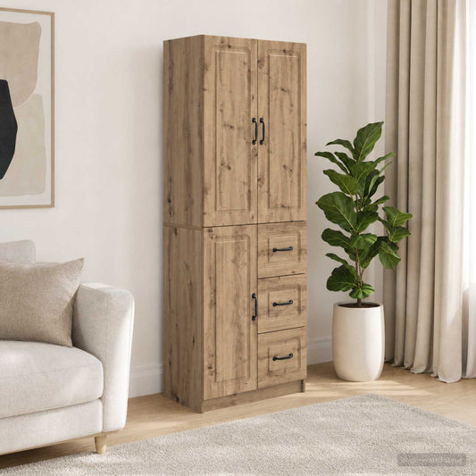 Cabinet Set 2 pcs Engineered Wood Artisan oak