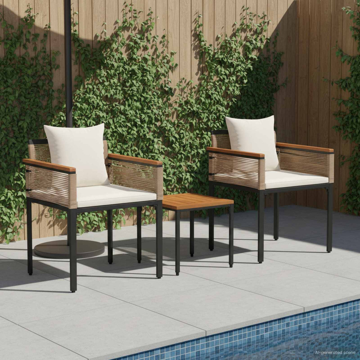 vidaXL Outdoor Furniture Set Poly Rattan