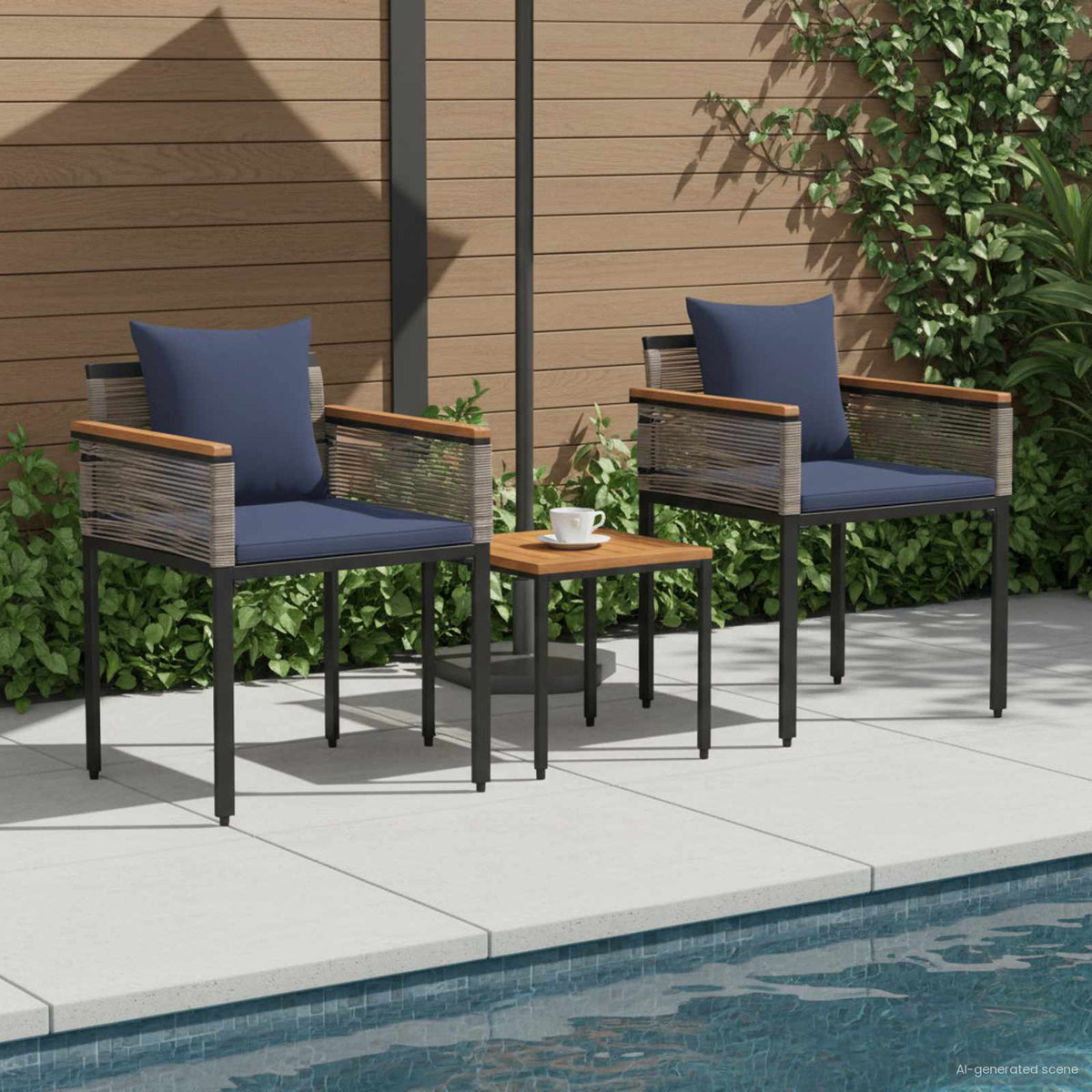 vidaXL Outdoor Furniture Set Poly Rattan