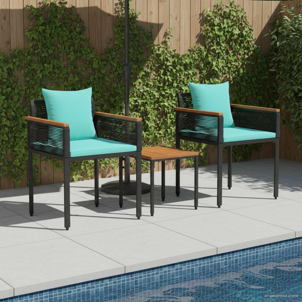 vidaXL Outdoor Furniture Set Poly Rattan