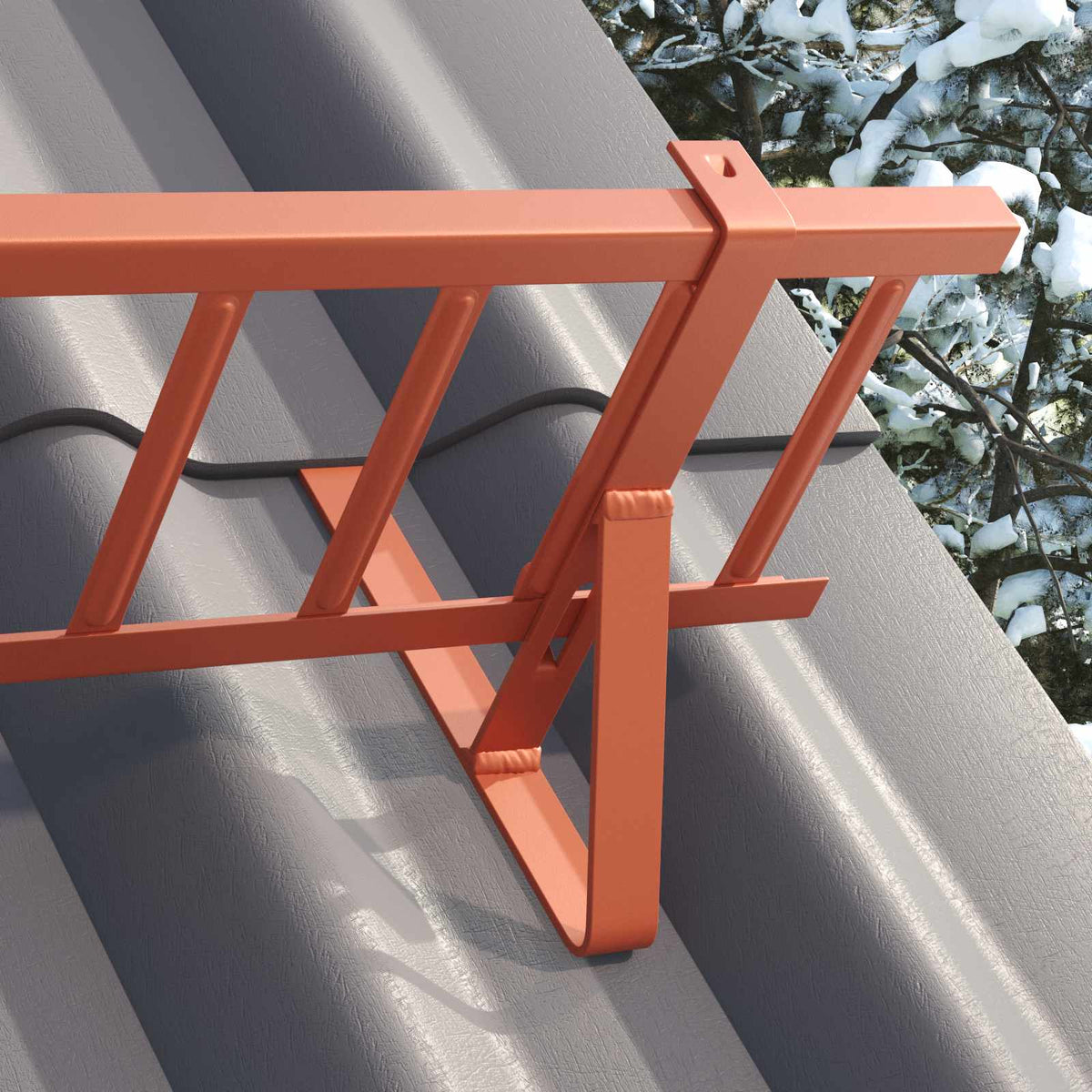 Snow Guard Support 29.5 x 3 x 34.5 cm Steel Red 12