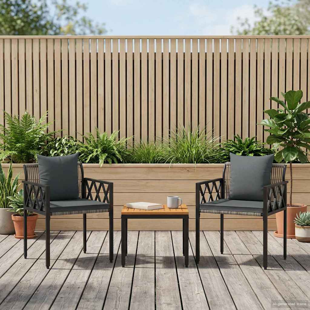 vidaXL Outdoor Furniture Set 4 pcs Poly Rattan