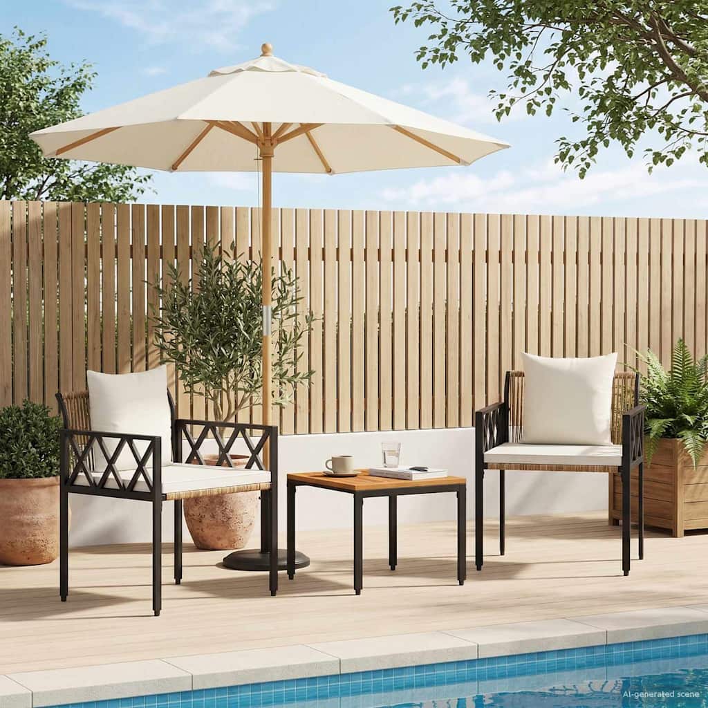 vidaXL Outdoor Furniture Set 4 pcs Poly Rattan