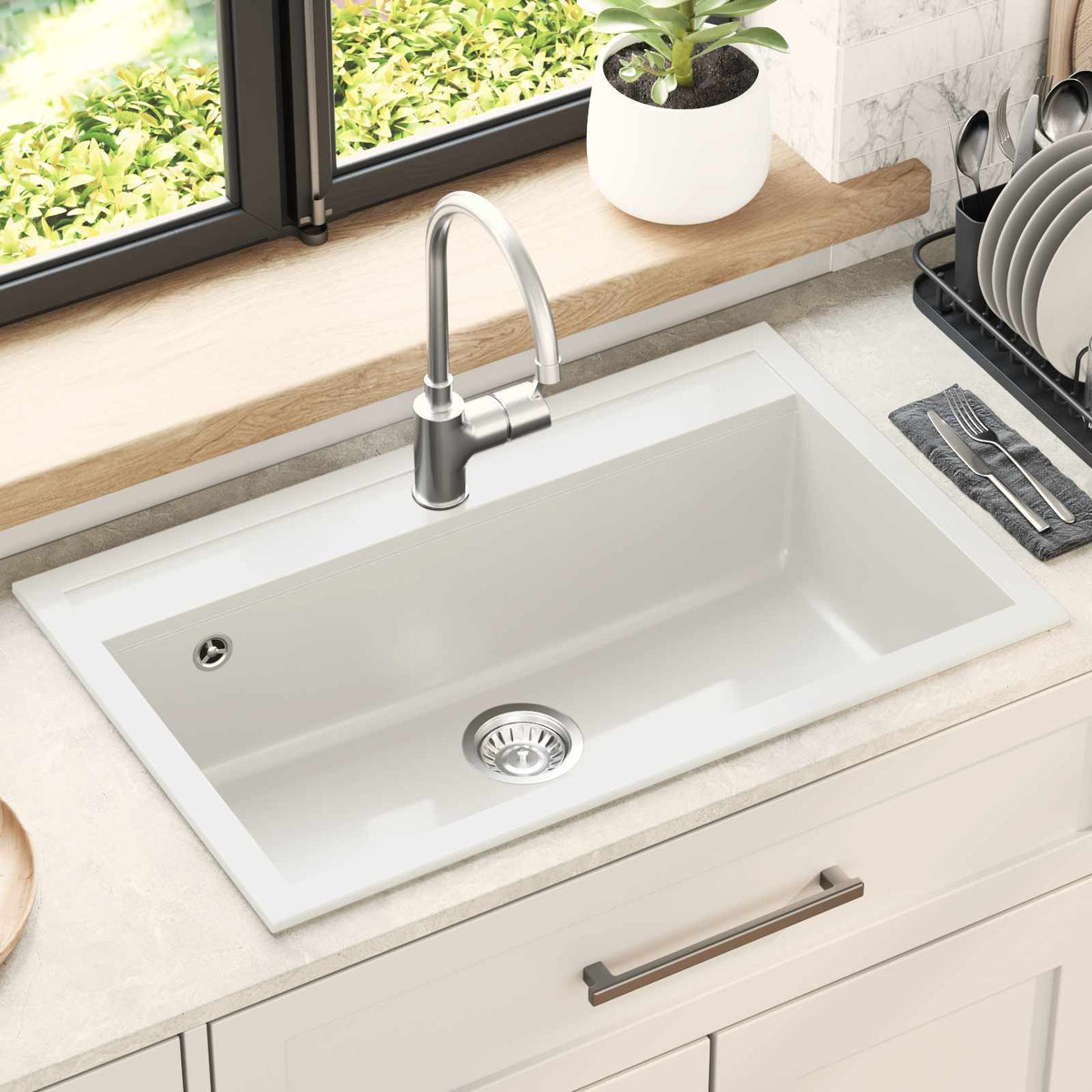 Sink Granite White