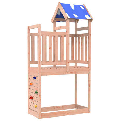 vidaXL Play Tower Brown 110.5 x 52.5 x 215 cm Solid Douglas Wood 1