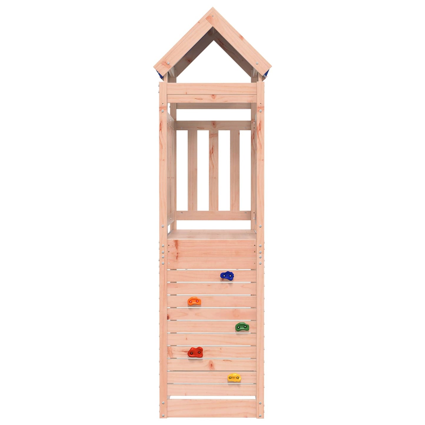 vidaXL Play Tower Brown 110.5 x 52.5 x 215 cm Solid Douglas Wood 2
