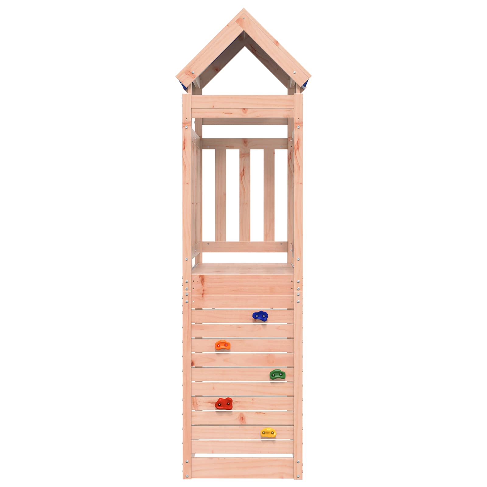 vidaXL Play Tower Brown 110.5 x 52.5 x 215 cm Solid Douglas Wood 2