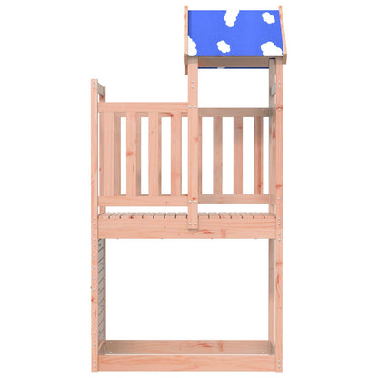 vidaXL Play Tower Brown 110.5 x 52.5 x 215 cm Solid Douglas Wood 3