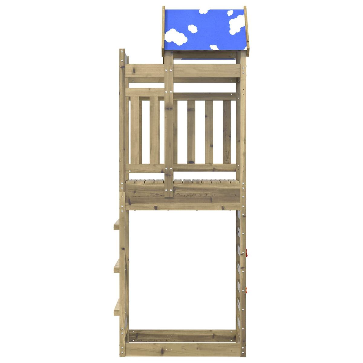 vidaXL Play Tower Brown 85 x 52.5 x 239 cm Solid Impregnated Wood 2