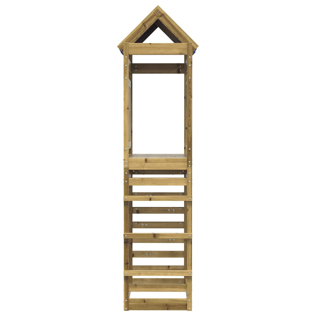 vidaXL Play Tower Brown 85 x 52.5 x 239 cm Solid Impregnated Wood 3
