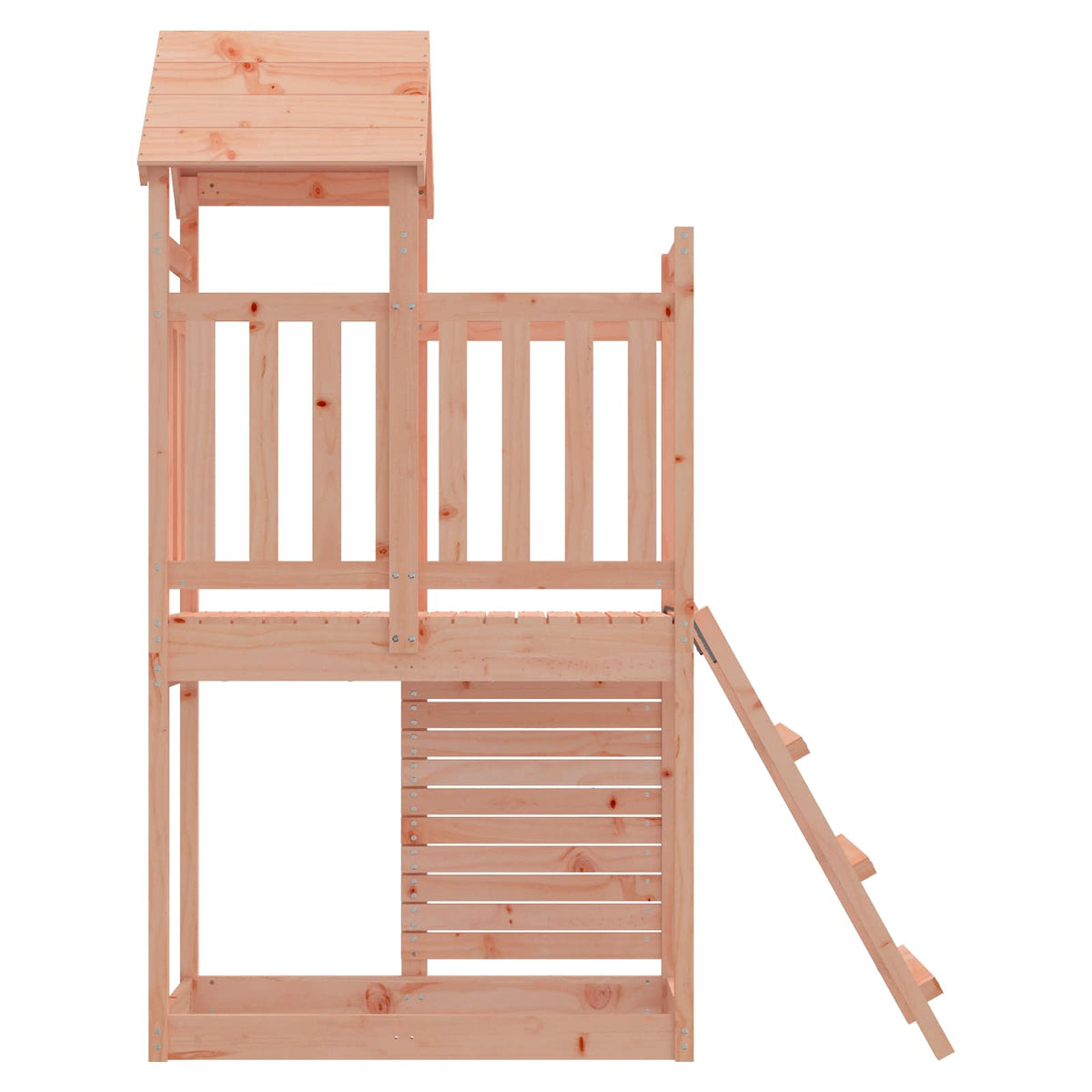 vidaXL Play Tower Brown Solid Douglas Wood 6