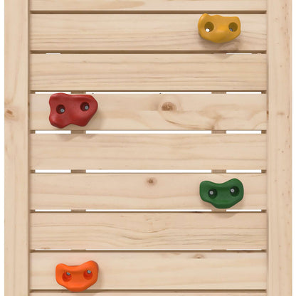 vidaXL Play Tower Brown 53 x 110.5 x 214 cm Solid Pine Wood 6