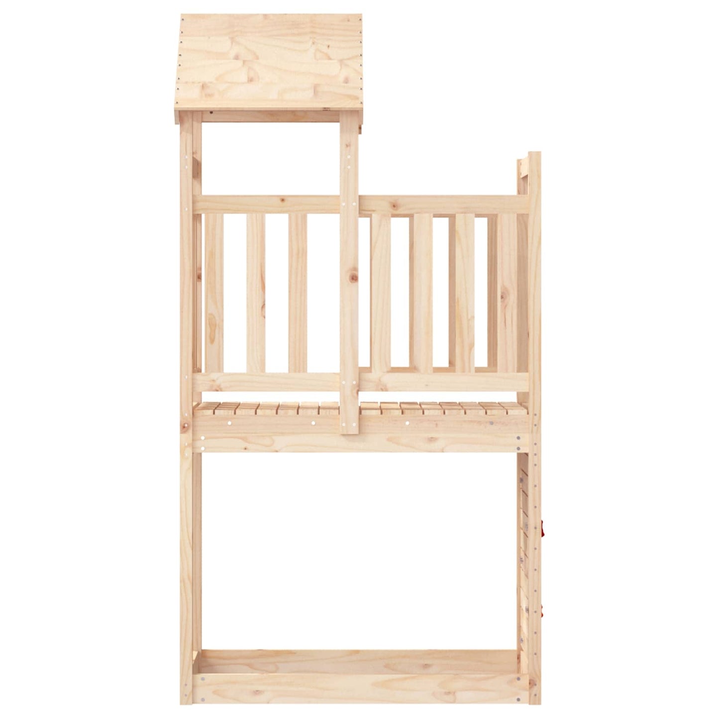 vidaXL Play Tower Brown 53 x 110.5 x 214 cm Solid Pine Wood 3
