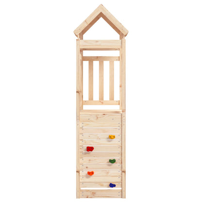 vidaXL Play Tower Brown 53 x 110.5 x 214 cm Solid Pine Wood 4