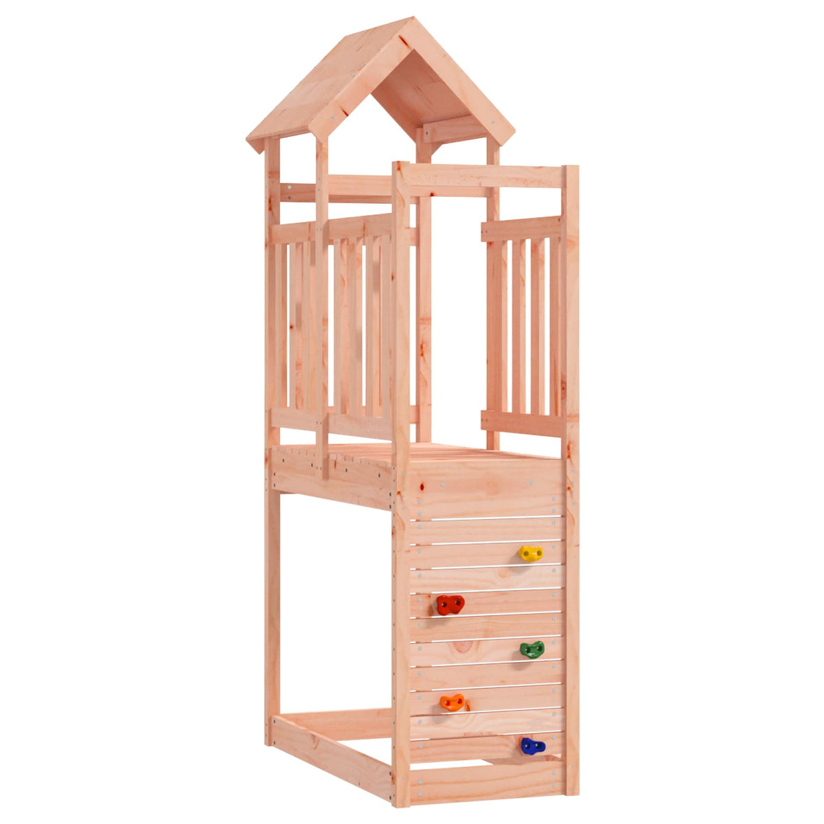 vidaXL Play Tower Brown 53 x 110.5 x 214 cm Solid Douglas Wood 1
